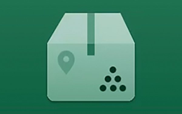 Logo xerox supplies tracker de colis sur fond vert