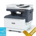 Imprimante multifonction couleur Xerox® C325 Certifications Energy Star et EPEAT Imprimante multifonction couleur Xerox® C325 avec certifications Energy Star et EPEAT affichées respectivement dans les coins inférieurs gauche et droit.